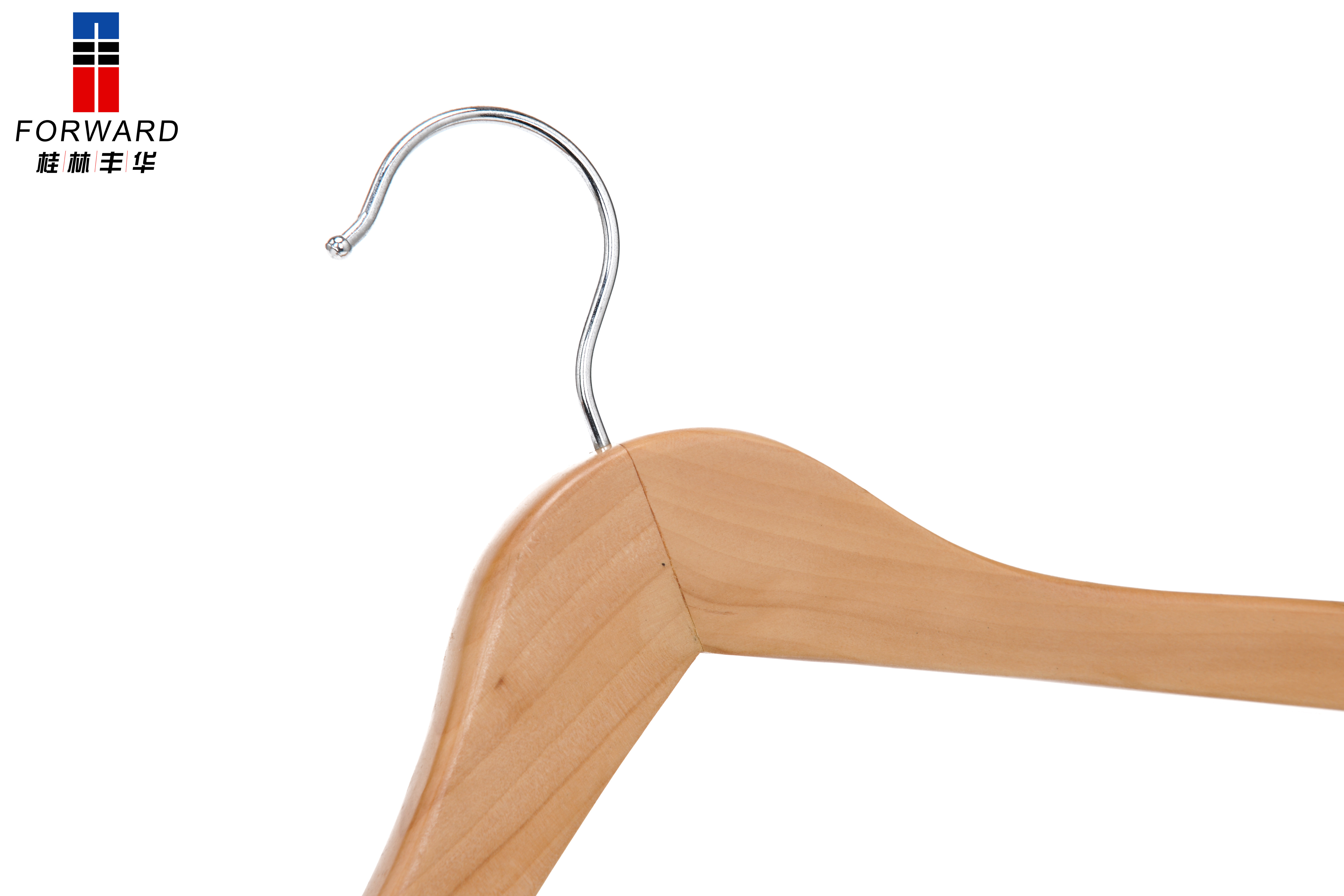 Thick wooden hanger without notches and hanging bar - Guilin Forward ...